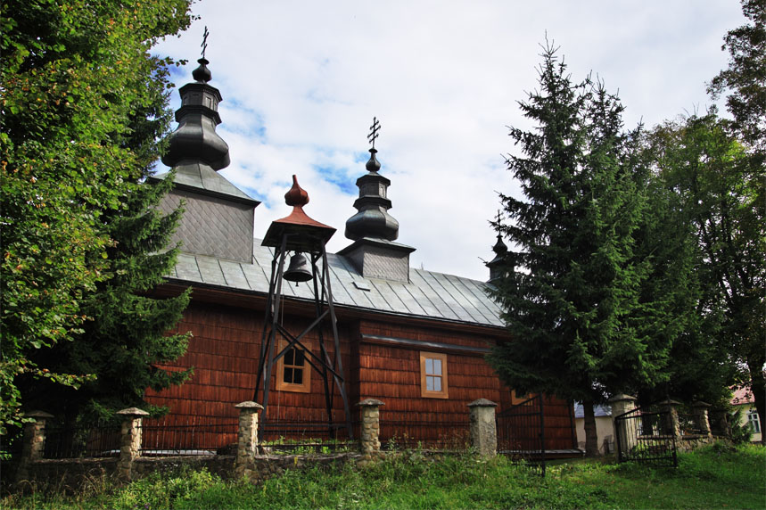 Zabytkowa cerkiew w Zawadce Rymanowskiej